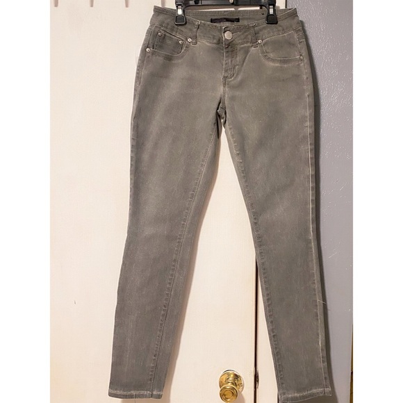 Almost Famous Gray Stretch Jeans - Picture 1 of 8